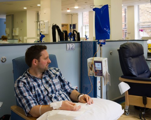 In the chemo chair - April 2012
